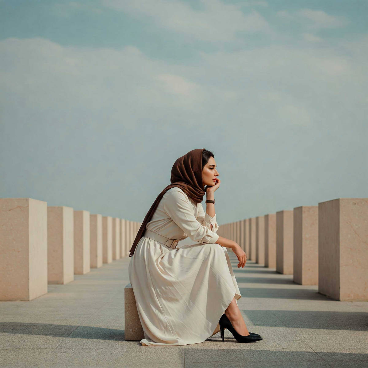 پاها رو کنار هم خم کن، بدن رو کمی به پهلو ببر (Side-Folded Legs Pose)