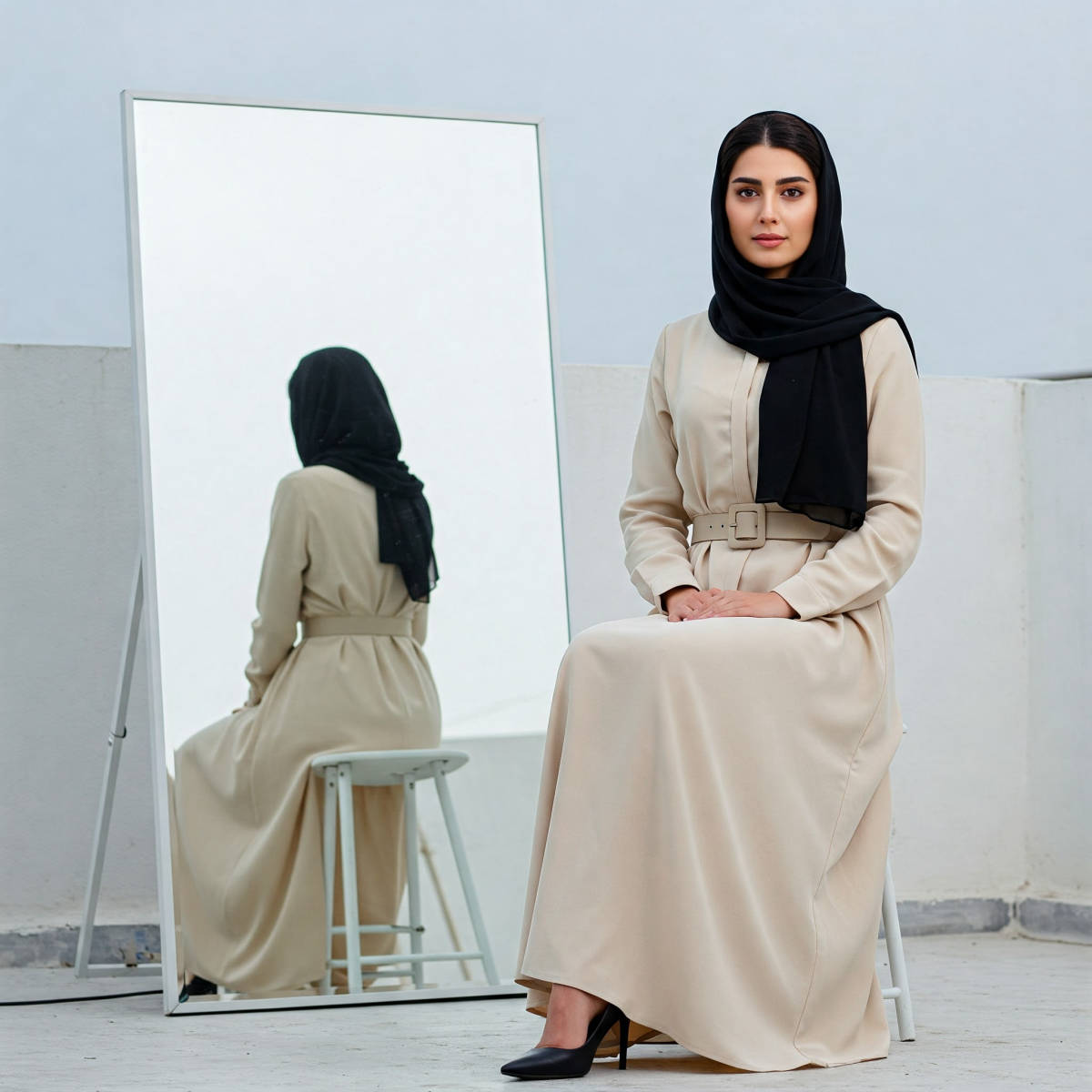 یه آینه پشتت بذار (Mirror-Reflected Dual View Pose)