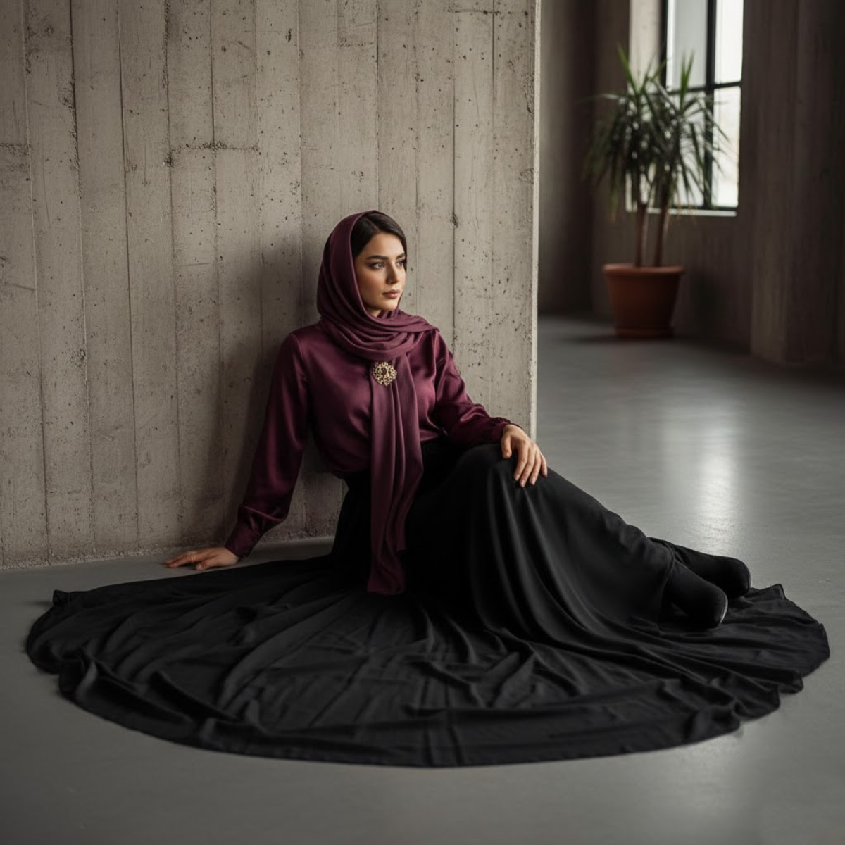 لم داده کنار دیوار