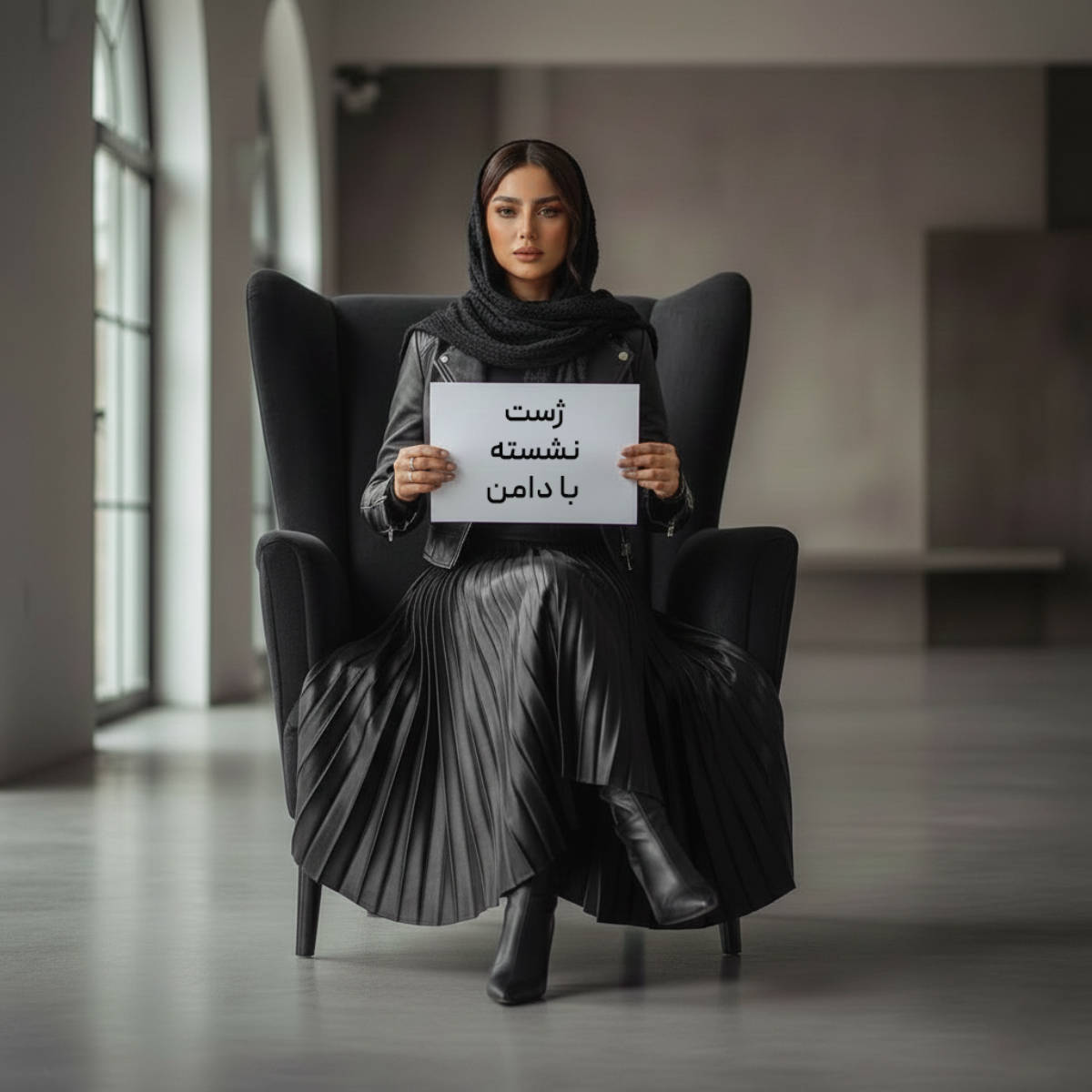 ۱۵ ژست نشسته با دامن برای عکاسی حرفهای (ویژه مدلها و برندهای پوشاک زنانه)