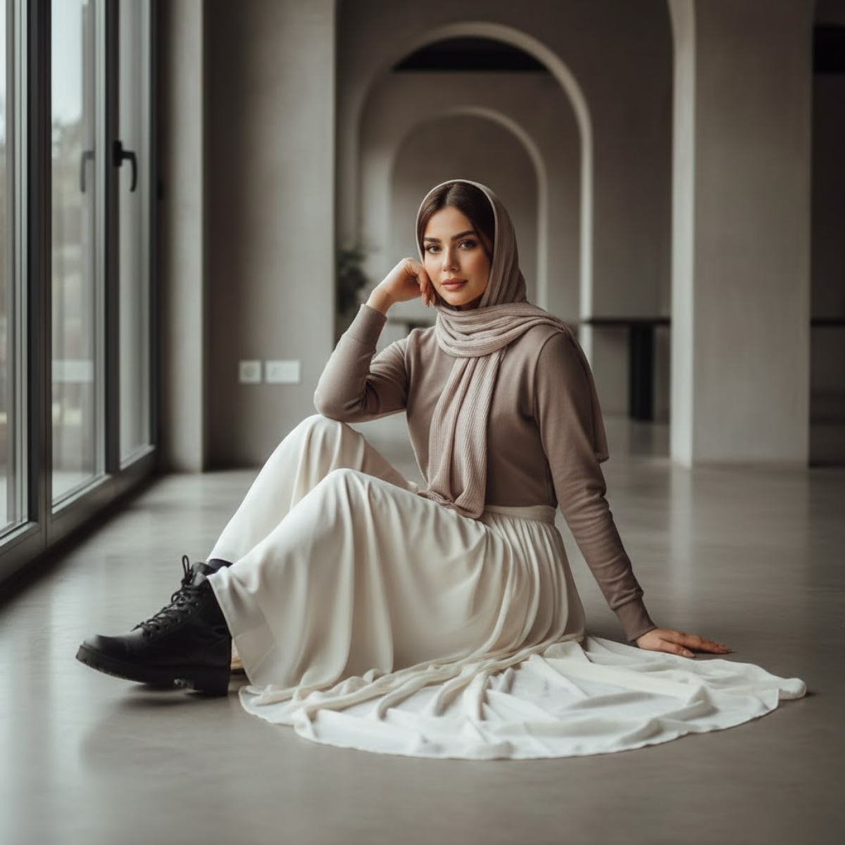 نشستن روی زمین؛ صمیمانه و بدون ادا