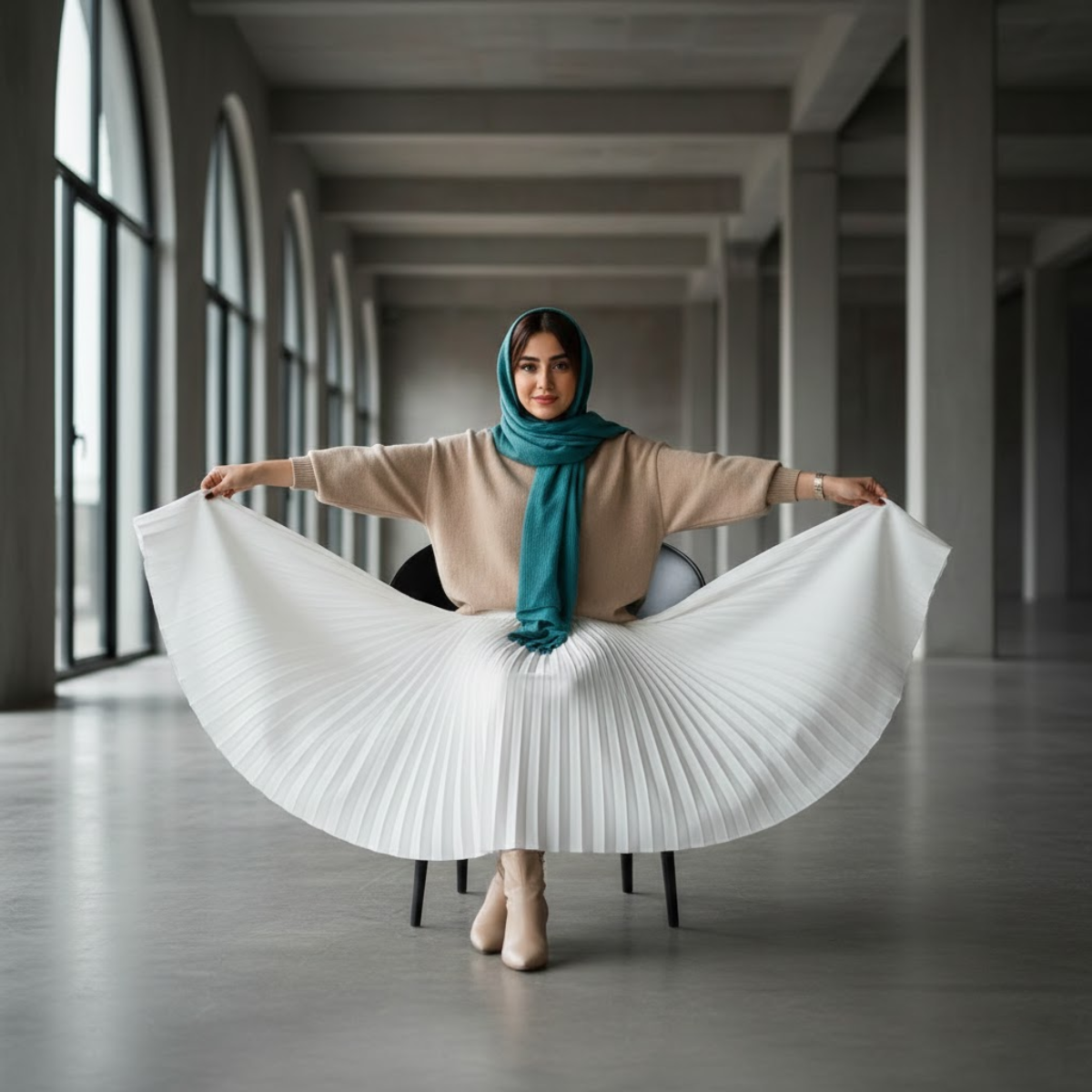 پخش کردن دامن؛ یک بازی لذت بخش با پارچه